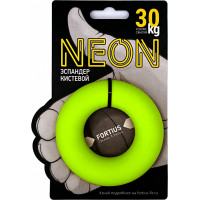 Эспандер кистевой FORTIUS Neon 30 кг желтый